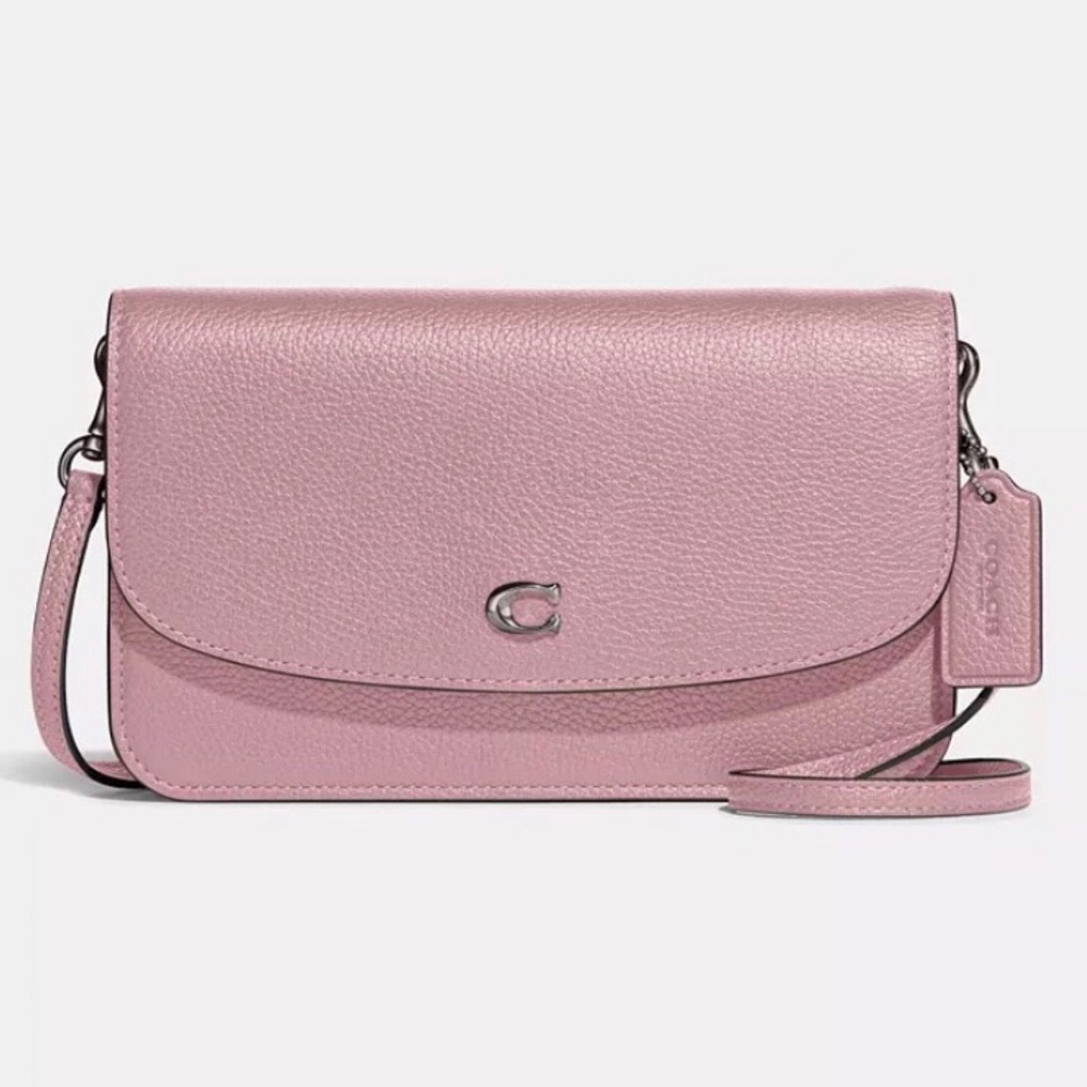 COACH PEBBLE LEATHER HYDEN CROSSBODY WITH REMOVABLE STRAP BAG